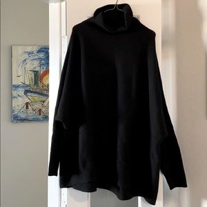 Turtleneck Batwing Sweater Asymmetric NWOT Large